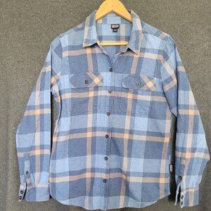 Patagonia Flannel Plaid Shirt Fjord Midweight Organic Cotton Gorpcore Outdoor S